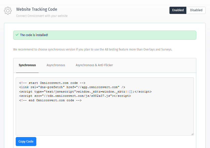 Installing the tracking code on your website - Omniconvert Knowledgebase